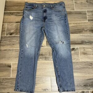 Levi's Men's 541 Athletic Taper Jeans Tag 38x30 Fit 38x28 Distressed Medium Wash